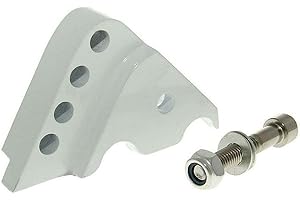 2EXTREME Höherlegungssatz CNC 4-Loch weiß kompatibel mit Aprilia SR50, MBK Booster, Nitro, kompatibel mit Yamaha Aerox, BWS, Jog, Slider, Zuma 50ccm