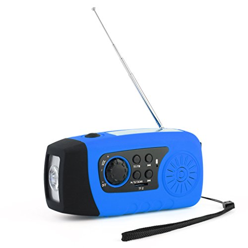 OUTAD Outdoor Multifunktionsgerät: Radio, Taschenlampe, MP3-Player wiederaufladbar und wasserdicht - 4