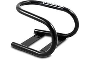 ConStands Easy Classic - Motorrad Transport-Ständer Wippe Haltebügel Vorderrad Montageständer für Vespa GTS 300 Schwarz