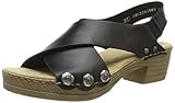 Antistress Rieker Damen V6888-00 Geschlossene Sandalen, Schwarz 00, 39 EU