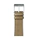 Produktbild Roobaya Apple Watch Sauvage Leder Armband 38 mm Hellgrau: Wechselarmband mit Adaptern und Schließe in Silber, passend für Series 1, 2 & 3