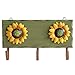 Produktbild AHDECOR Weihnachtsstrumpf Halterung Wandhaken Holz Garderobenhaken Handtuchhaken Schlüsselhaken mit Eiserne Sonnenblume for Wohnkultur, Blau,Grün