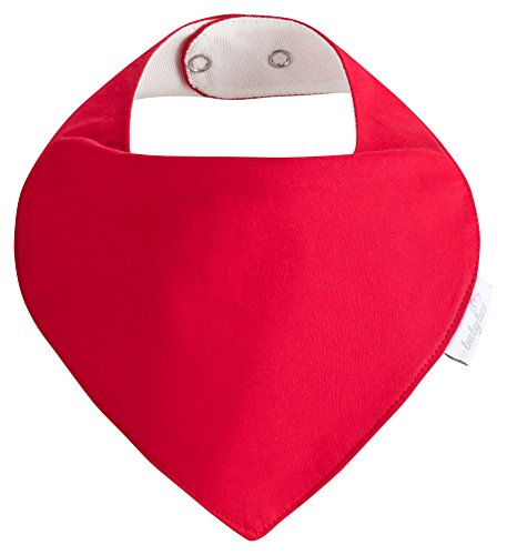 Baby-Lätzchen Set für Mädchen 5 Stück, Dreieckstuch aus Baumwolle in den Farben Rot, Rosa und Weiß, Saugstark und Wasserdicht – Halstücher – Spucktücher – Sabberlätzchen - 6