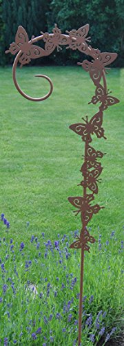 Schmetterling Gartenstecker Deko Rostoptik 120 cm - 3