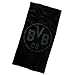 Produktbild Borussia Dortmund BVB Badetuch mit Emblem, Baumwolle, Schwarz, 180 x 70 x 1 cm