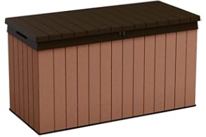 Keter K252701, Darwin Outdoor-Koffer, Fassungsvermögen 570 Liter 142 x 65,5 x 78,2 cm