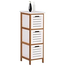 eSituro SBP0013 Badschrank Beistellschrank Schubladenkommode Organizer