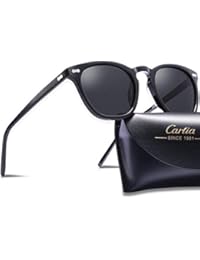 Carfia Vintage Polarisierte Damen Sonnenbrille Herren Sonnenbrille Fahrer Brille 100% UV400 Schutz f&uuml;r Autofahren Reisen Golf Party und Freizeit - Ultraleicht Rahmen
