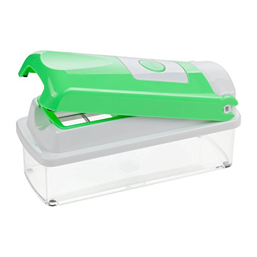 Genius Nicer Dicer Smart | Neon-Grün | 15 Teile | Alles-Schneider | Hobeln | Würfeln | Schneid-Gerät | TV-NEU - 2