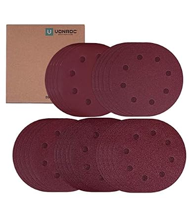 VONROC Papier abrasif 180 mm - 25 pièces