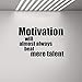 Produktbild 68CM*44.3CM Fitness Motivation Will Almost alwats Beat Mere Talent Decal PVC Wall Sticker