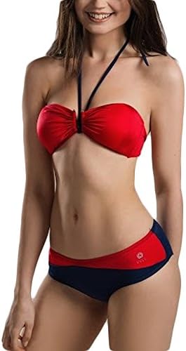 Sparkle Mode Happy Non Wired Bandeau Halterneck Bikini Set Top &amp; Bottoms X-Small