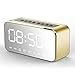 Produktbild TBY Bluetooth-Lautsprecher Smart Wireless 4,1 Mini-Spiegel-Sound LED-Wecker Mobile Phone Portable Stereo-Radio-Subwoofer,Gold