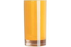 Excelsa kubek do szczoteczki do zębów, polistyren, żółty, 6,3 x 6,3 x 13 cm