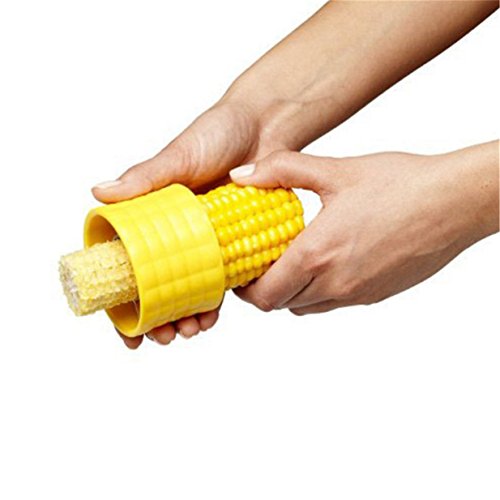 Lalang Corn Stripper Mais Entferner Sweet Mais Dreschen Gerät Kochen Küche Utensil Tool (Gelb) - 2