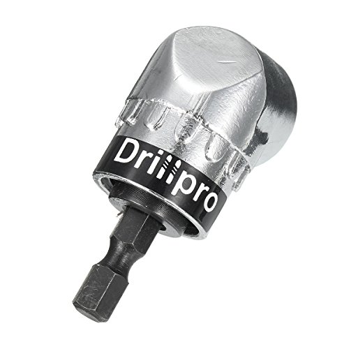 Drillpro 105 °Winkelschrauber 1/4“ Vorsatz Adapter,Hex Bohrer Schraubendreher Bit Einsatz Halter Adapter Winkelschraubendreher Winkelbohrmaschine - 2
