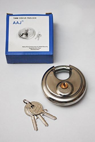 AAJ Heavy Duty Outdoor Security Padlock Lock 70mm, Perfact for Home, Garages, Workshops, Gates, Shed's, Vans and many more.