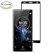 Produktbild ZealBea Focus Panzerglas Compatible with Xperia XZ2, Full Cover Gehärtetem Schutzfolie 3D Runde Kante / 9H Härte/Blasenfrei/Hüllenfreundlich/Kratzer widerstehen für Xperia XZ2 (Schwarz)