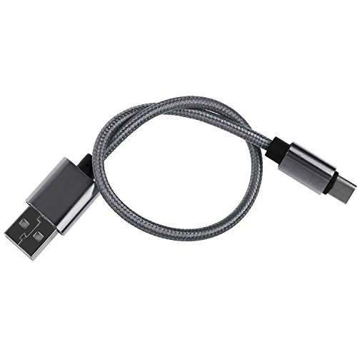 Nueva rápida rápida carga corto tipo C a USB trenzado de sincronización de datos cable de carga plomo