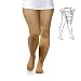 Produktbild 23-32 mmHG GROßE GRÖßEN Kompressionsstrumpfhose PLUS SIZE Stützstrumpfhose KKL 2 (XL, Schwarz)