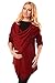 Purpless Maternity and Nursing Cardigan 9005 (UK 8-10, Burgundy)