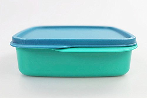 TUPPERWARE To Go Lunchbox 550 ml blau/türkis Trennwand Clevere Pause Schule 11561 - 4