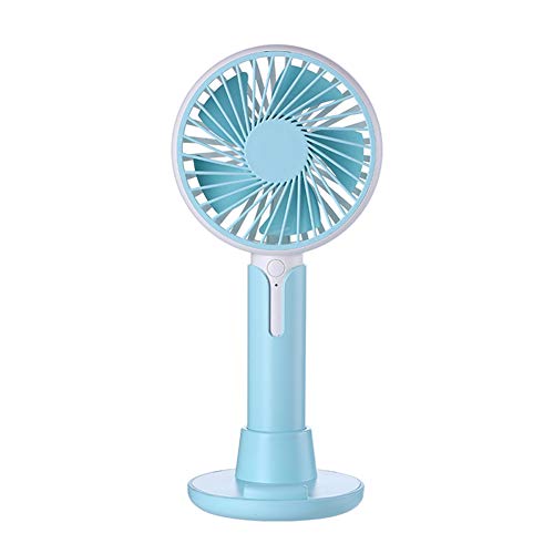Preisvergleich Produktbild JIBEIER Mini-Desktop-Lüfter, Kleiner Lüfter tragbarer USB-Tischlüfter-Multifunktionsgeräu... mit Handyhalterung Lüfter für Home Office,Blue