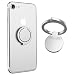 Produktbild Handy Ring Halter - OSSKY Handy Finger Halterung 360°freidrehbar Ringhalter, Smartphone Halter + Ständer mit komfortable Einhandbedienung geeignet für alle Handy Typ,passen auch Magnet Auto Griff - (Silber)