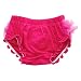 DQdq Baby Infant Girls Cotton Ruffle Panties Briefs Bloomer Rosered with Headband