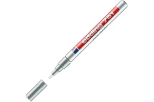 Edding 751 Bullet Tip Paint Marker Fine Silver (Pack of 10) 751-054