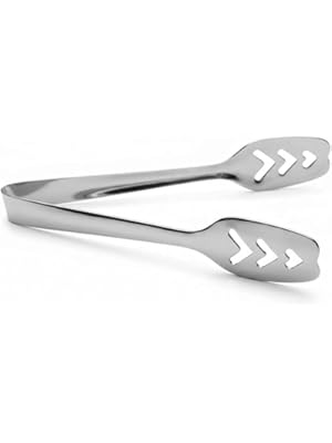 ADD2CART Stainless Steel Serving Tongs, Kitchen Utility Chimta, Traditional Indian Flatbread Gripper (Utility Tong)