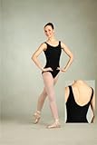 cc221 capezio princess tank leotard black small new adult ladies dance ballet