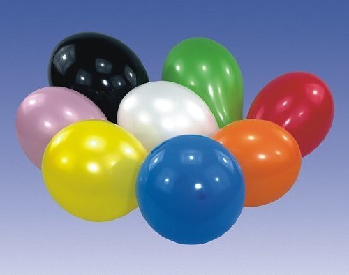 100 Stück bunte Latex - Luftballons, Helium geeignet, 75/85 cm Umfang von CARPETA®