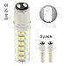 Produktbild 1819 Ba15d LED-Glühlampe 220V-240V 7W Kühles Weiß 60W Halogen-Equivalent SBC Kleine Bajonett LED-Birnen für Nähmaschine / Appliance-Lampen (2-Packs)