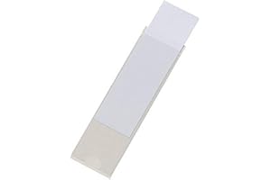 Durable Tasca adesiva Pocketfix, etichetta citofono esterno, etichette cassetta postale, cartellini prezzi, 104 x 32 mm, 10 pezzi, trasparente, 807319