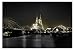 Produktbild kunst-discounter Bild AUF LEINWAND KÖLN City Dom Sepia Living A04368 DEKOR Größe wählbar, gerahmt auf echtem Keilrahmen. Günstiger als Ölbild Gemälde Poster Plakat mit Bilder 120 x 80 cm