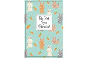 Bunny Journal - Bunny Gift: half lined, half blank pages to write & draw in this bunny notebook for a rabbit mom, bunny birthday party, rabbit gift, rabbit party bunny book, bunny party gift, bunny stuff rabbit notebook, rabbit journal & bunny sketchbook