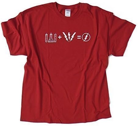 FLASH Formula - Big Bang Theory inspired design - Red T Shirt - 100% Cotton (L)