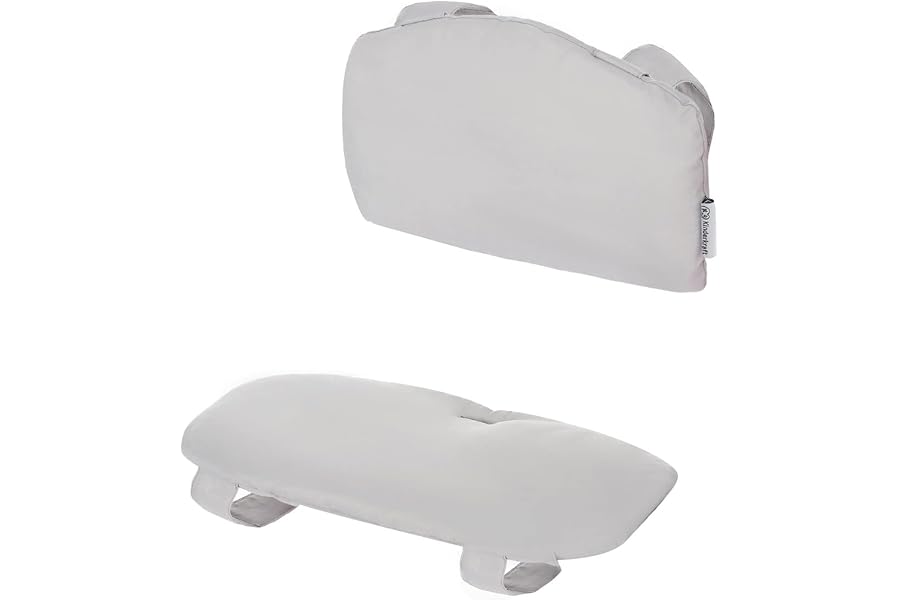 Kinderkraft ENOCK Cojín para trona, Cojín acolchado para amortiguar la madera, Reductor de Asiento 2 piezas, Blandos y Cómodo