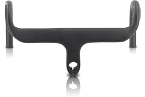 Manillar integrado carretera carbono Alfa Pasca manillar bicicleta carretera carbono 1-1/8" integrado manillares UD mate 440 * 100mm