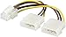 Price comparison product image 6-Pin Graphics Card Power Cable Adapter PCIe PCI-E PCI Express PEG 2x PC-Stromkabe