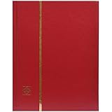 Stamp Album 32-Black Page Stamp Book Stockbook Lighthouse LS2/16 Red