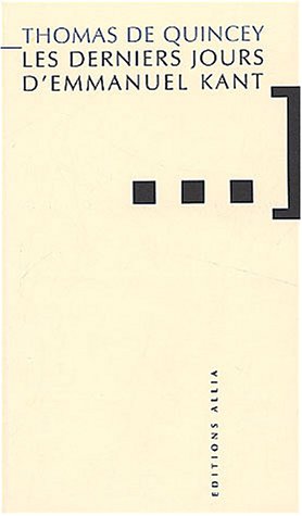couverture de : Les derniers jours d'Emmanuel Kant