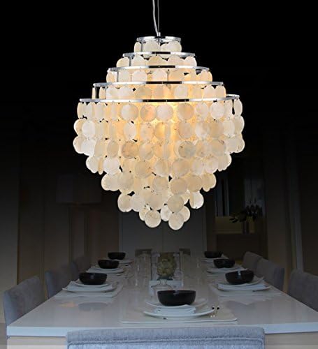 LIANBIAN Ceiling chandeliers Modern minimalist lighting creative pastoral living room bedroom den restaurant shell chandelier Pendant lights