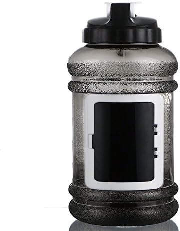 Best Quality 2.5 Litre Water Bottle - With Storage Compartment - BPA Free, Easy Lift Lid - For Camping, Hiking, Gym, Office - By HighAtlas
