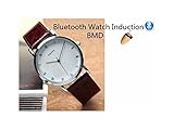 Premium® Bluetooth Classic Watch & Invisible Hörmuschel Spy Kit Mechanische Armbanduhr mit verstecktem Micro kabelloser Kopfhörer Empfänger Student betrügen Copy Prüfung Test-GSM-Telefon Unterstützung für Covert Kommunikation