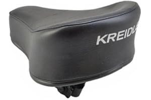 STREETPARTS24 Sitz Komfort Sattel schwarz passend für Kreidler Flory MF MP Mofa Mokick – Fahrradsattel mit 23 mm Stange – Moped Sattelbank – Sitzbank Erstausrüsterqualität