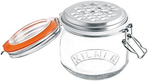 Kilner - Grater with Storage Jar 0.5 Litres Airtight / Cheese Grater (0025.841)