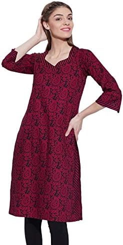 Women Cotton Indian Kurti Tunic Top Long Ethnic Blouse Kurta Gift for Her