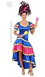 Ladies Samba Dancer Blue Costume Medium UK 10-12 for Spanish Spain Fancy Dress